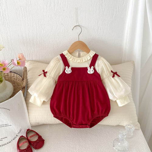 Clothes For Babies Spring And Autumn Clothing Baby Girl Princess Jumpsuit - alternate view